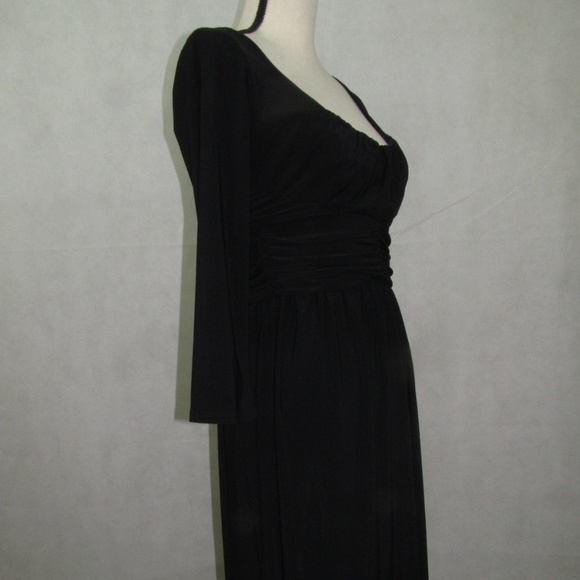 Nine West Dress Size 6 Color Black Stretch Sleeves - Picture 2 of 7